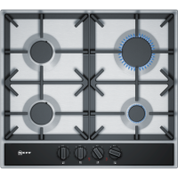 Refurbished Neff N70 T26DA49N0 59cm 4 Zone Gas Hob Stainless Steel With Cast Iron Pan Stands