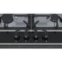 Refurbished Neff N70 T26DA49N0 59cm 4 Zone Gas Hob Stainless Steel With Cast Iron Pan Stands