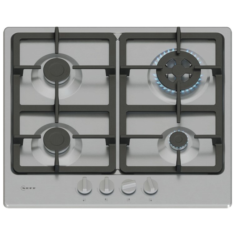 Neff N50 60cm 4 Burner Gas Hob - Stainless Steel