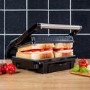 Tower T27009 Ceramic Health Grill & Griddle - Stainless Steel