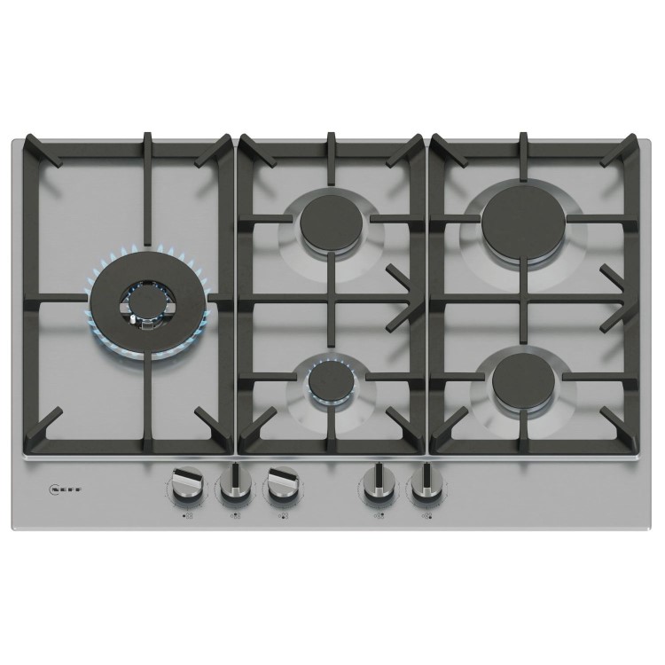 Neff N70 75cm 5 Burner Gas Hob - Stainless Steel