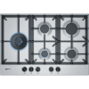 Neff N70 75cm 5 Burner Gas Hob with Cast Iron Pan Stands - Stainless Steel