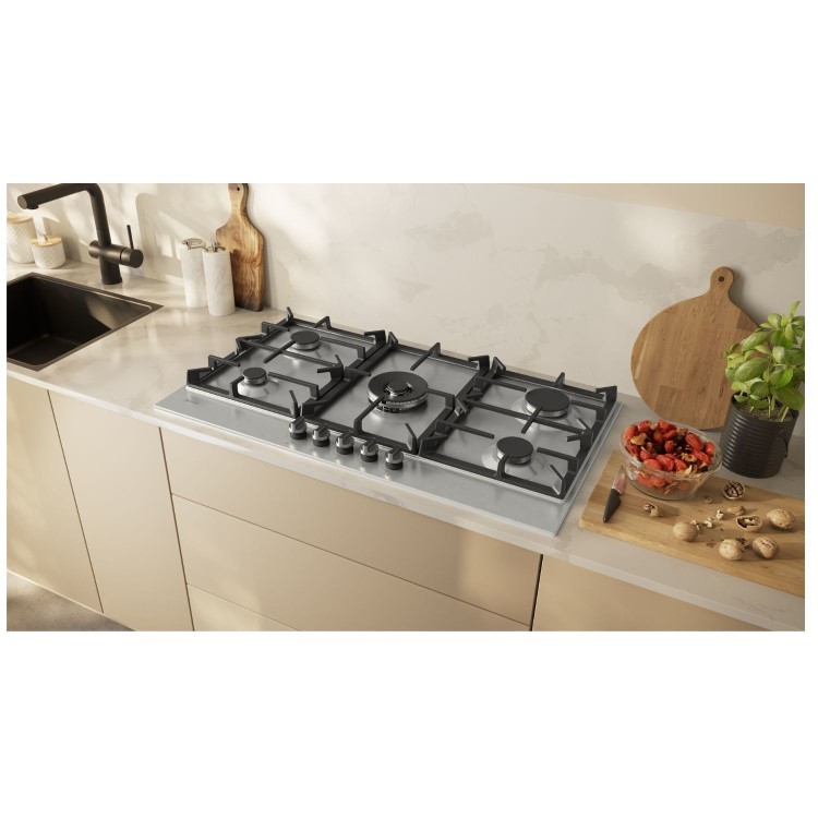 Neff N70 90cm 5 Burner Gas Hob - Stainless Steel