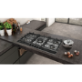 Neff T29DA69N0 N70 90cm Five Burner Gas Hob Stainless Steel With Cast Iron Pan Stands
