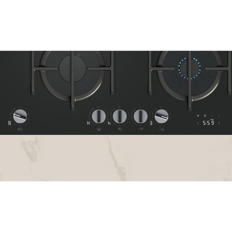 Neff N90 90cm 5 Burner Gas Hob - Black