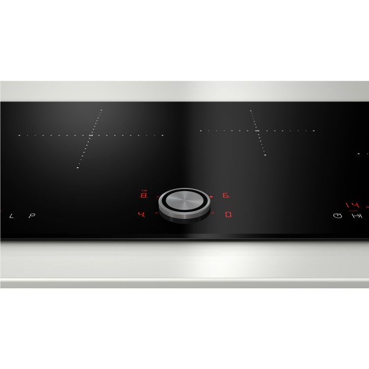 Neff T40FT40X0 91cm TwistPad Control Four Zone Induction Hob With FlexInduction Zone Black