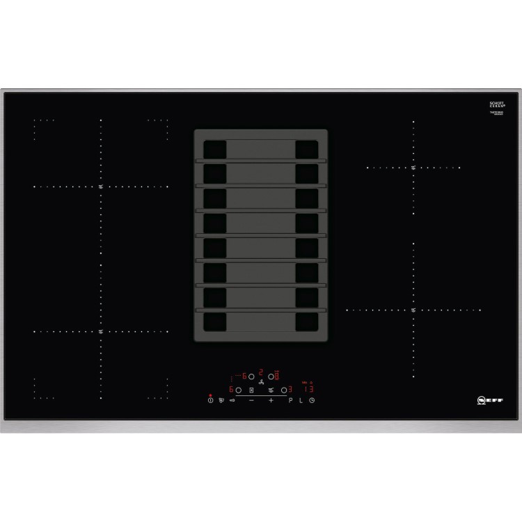 Refurbished Neff T48TD1BN0 83cm 4 Zone Venting Induction Hob Black