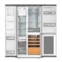 Tesla 529 Litres French Style American Fridge Freezer - Inox