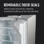 Tesla 529 Litres French Style American Fridge Freezer - Inox
