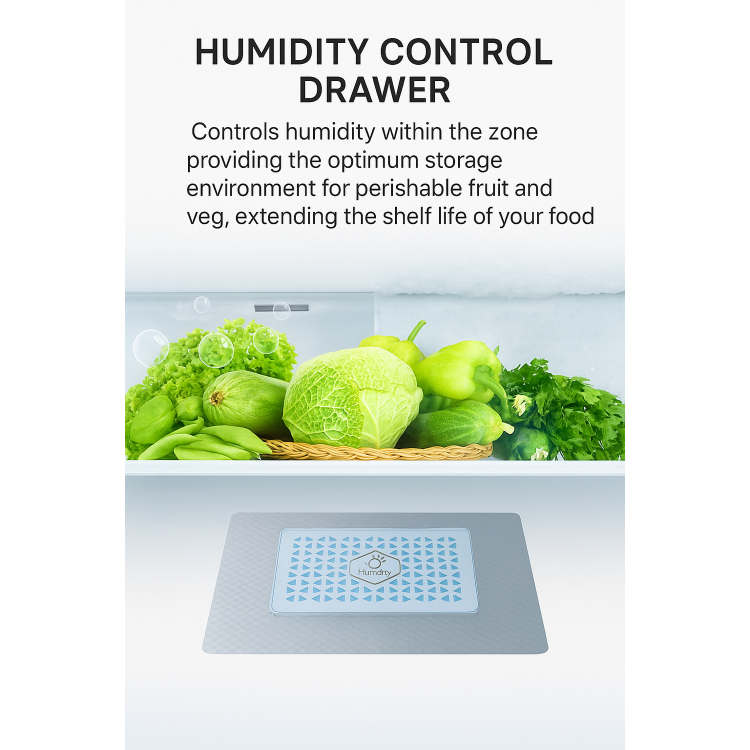 Tesla 563 Litres Four Door American Fridge Freezer - Inox