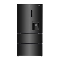 Tesla 539 Litres French Style American Fridge Freezer - Black Tesla 539 Litres French Style American Fridge Freezer - Black