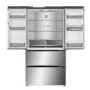 Tesla 539 Litres French Style American Fridge Freezer - Inox