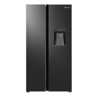 Tesla 582 Litre Side-By-Side American Fridge Freezer - Black