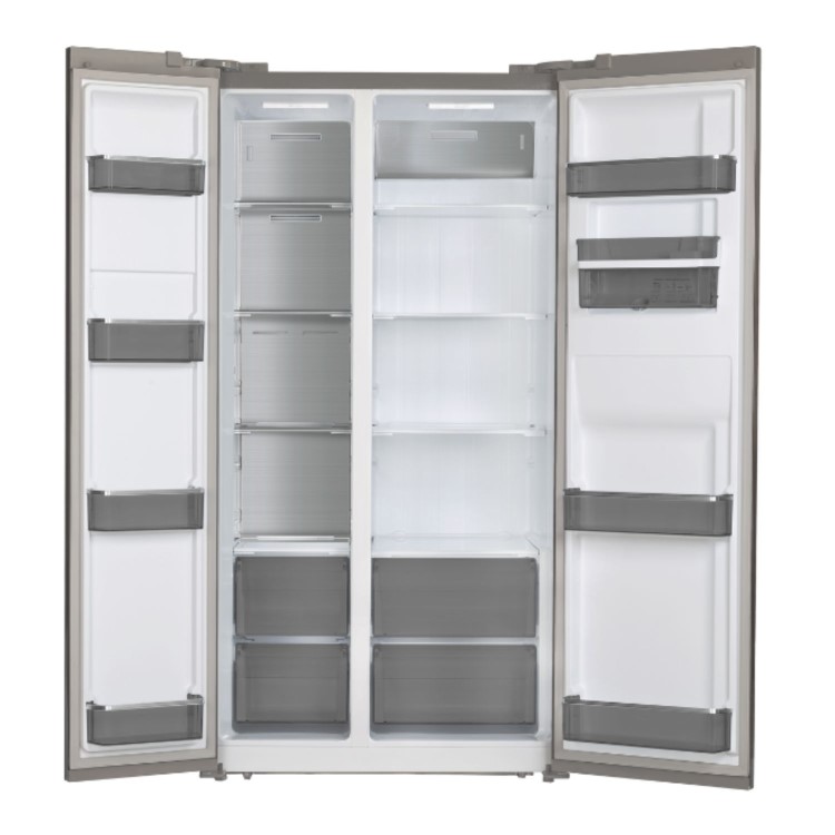 Tesla 582 Litre Side-By-Side American Fridge Freezer - Black