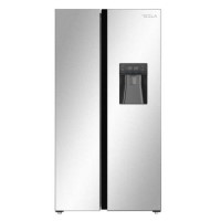 Tesla 582 Litres Side-By-Side American Fridge Freezer - Inox