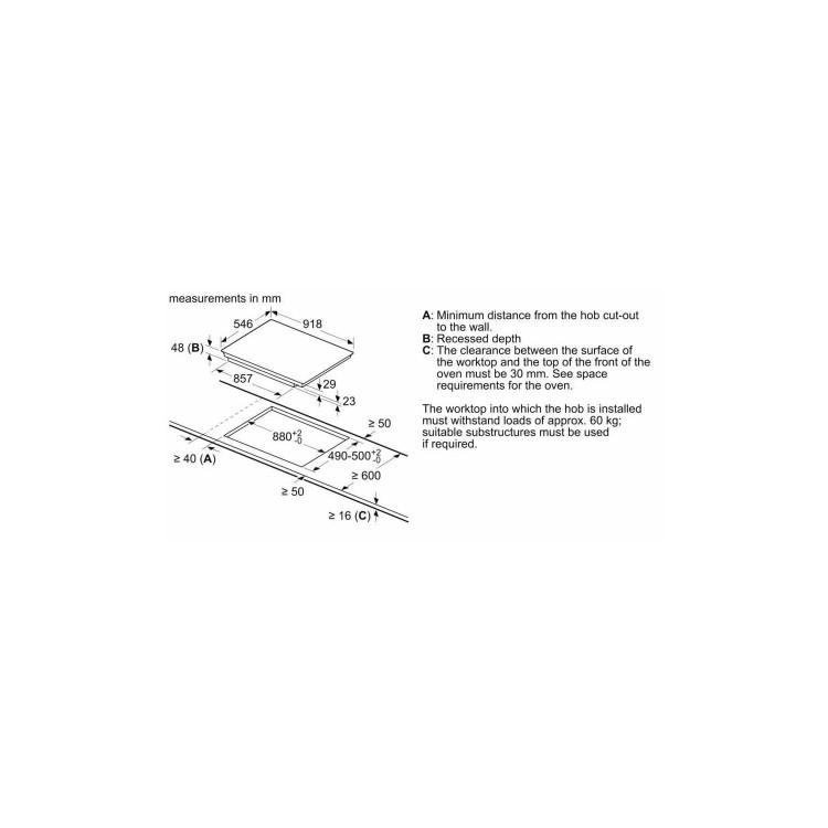 Neff 92cm TwistPad 5 Zone Induction Hob with FlexInduction Zones