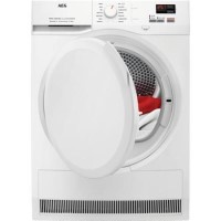 Refurbished AEG T7DBK840N 8kg Freestanding Heat Pump Tumble Dryer White