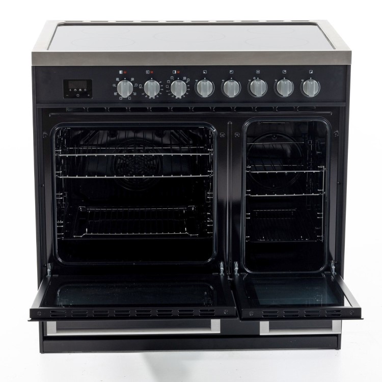 Tesla 90cm Electric Range Cooker - Black