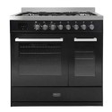 A2/T90DDFRCB Refurbished Tesla 90cm Dual Fuel Range Cooker - Black