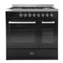 Tesla 90cm Dual Fuel Range Cooker - Black