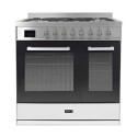 T90DDFRCSS Tesla 90cm Dual Fuel Range Cooker - Stainless Steel