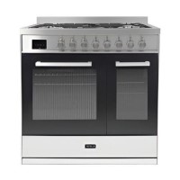 Tesla 90cm Dual Fuel Range Cooker - Stainless Steel
