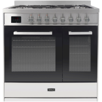 Tesla 90cm Dual Fuel Range Cooker - Stainless Steel