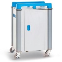 LapCabby TABCAB20-32VBLC&S 4 Portablecarry Cases up to 12" Tablet Charge and Sync Trolley