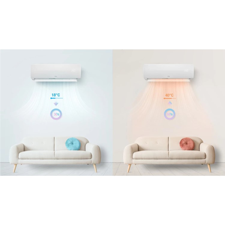 TCL 18000 BTU Smart A++ Wall Mounted Split Air Conditioner with Heat Pump 