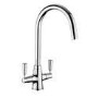 GRADE A1 - Box Opened Rangemaster Aquaclassic 2 Chrome Dual Lever Chome Handles Kitchen Tap