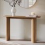 Oak Console Table with Fluted Legs - 120cm - Tate