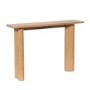 Oak Console Table with Fluted Legs - 120cm - Tate