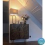 Sideboard in Dark Wood with Brass Inlay - Tahlia