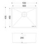 Single Bowl Brushed Brass Undermount Stainless Steel Kitchen Sink - Enza Tamara