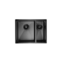 1.5 Bowl Undermount Black Stainless Steel Kitchen Sink – Enza Tamara