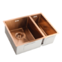 1.5 Bowl Undermount Copper Stainless Steel Kitchen Sink - Enza Tamara