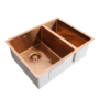 1.5 Bowl Undermount Copper Stainless Steel Kitchen Sink - Enza Tamara