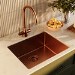 Double handle kitchen faucet - Brushed Copper
