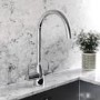 Refurbished Taylor & Moore TMT010 Dual Lever Kitchen Sink Mixer Tap Brushed Chrome