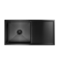 Single Bowl Inset Black Stainless Steel Kitchen Sink - Enza Tamara