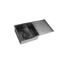 Single Bowl Inset Black Stainless Steel Kitchen Sink - Enza Tamara