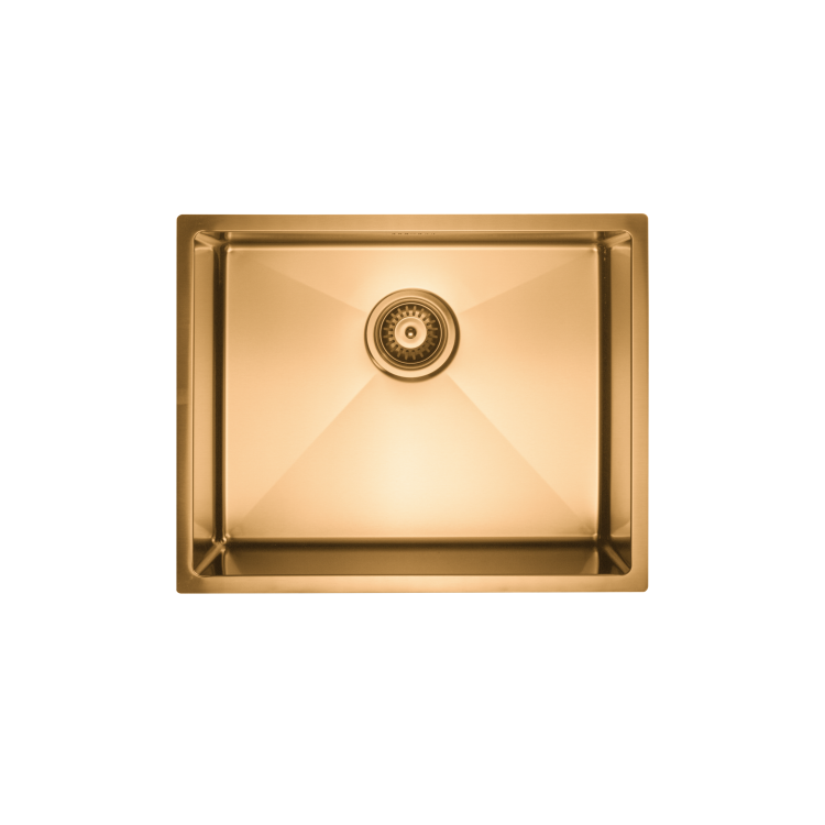 Single Bowl Brass Undermount Stainless Steel Kitchen Sink- Enza Tamara