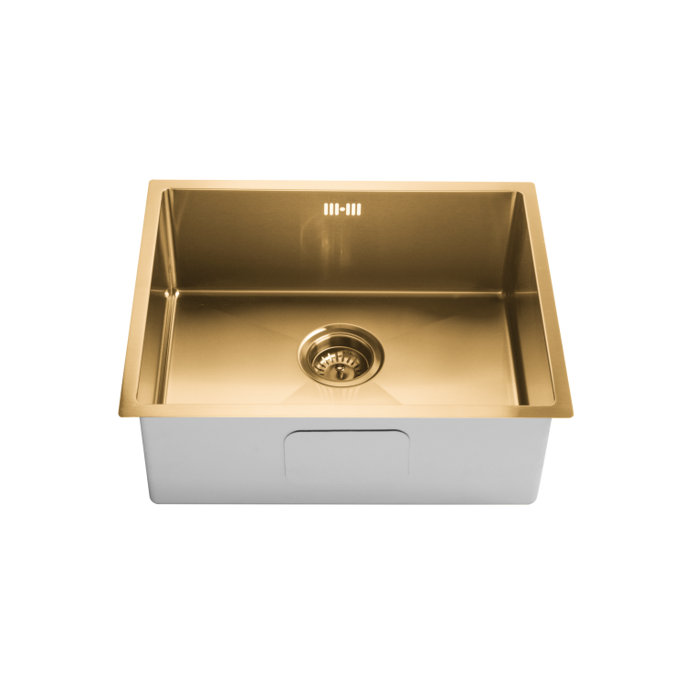 Single Bowl Brass Undermount Stainless Steel Kitchen Sink- Enza Tamara