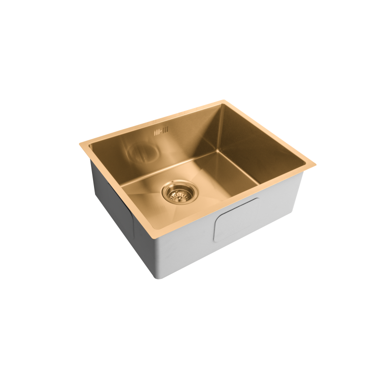 Single Bowl Brass Undermount Stainless Steel Kitchen Sink- Enza Tamara