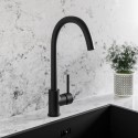 A1/TAMSLMBR2 GRADE A1 - Matt Black Single Lever Monobloc Kitchen Mixer Tap – Enza Tamara