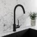 Single handle kitchen faucet - Matt Black