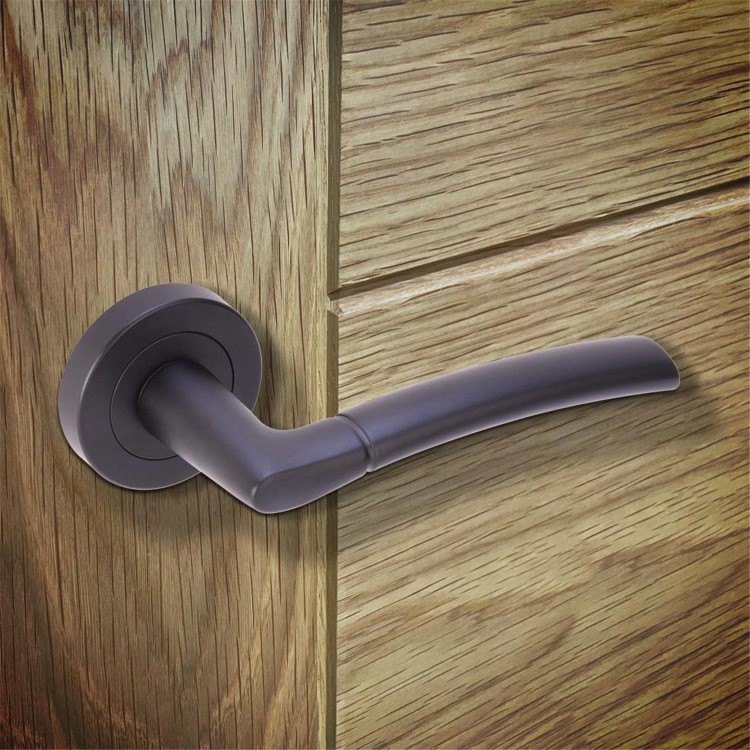 Internal Matt Black Lever Fire Door Handle with Latch and Hinges Pack - 75mm Latch - Tanaro - XL Joinery