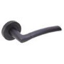 Internal Matt Black Lever Door Handle with Latch and Hinges Pack - 75mm Latch - Tanaro - XL Joinery