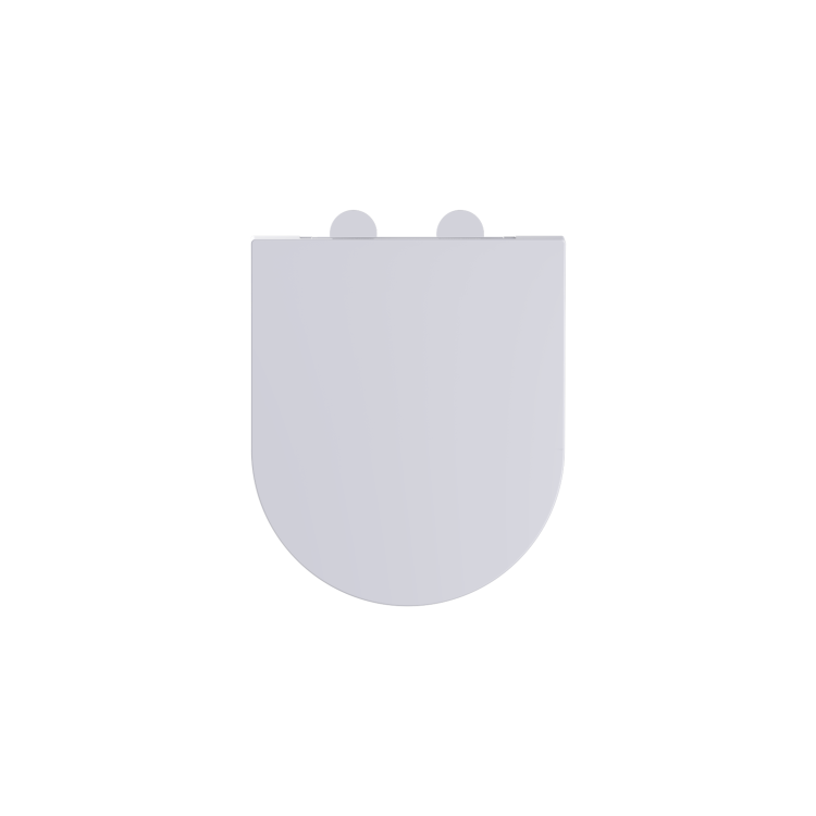 White Round Soft Close Toilet Seat with Quick Release - Tanya