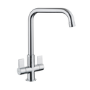 Rangemaster Aquaquad Dual Lever Monobloc Mixer Kitchen Tap- Chrome
